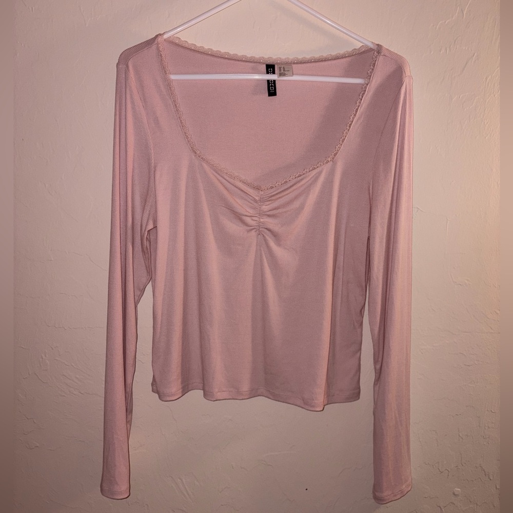 H&M Light Pink Long Sleeve